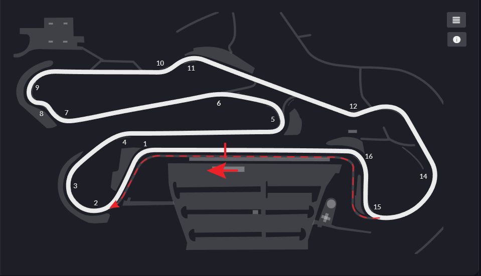 Barber Motorsports Park track layout