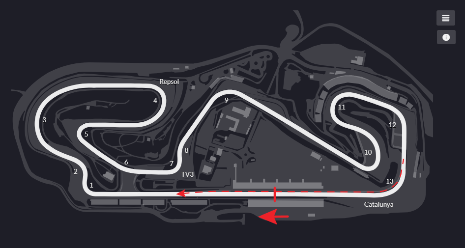 Circuit de Barcelona-Catalunya (Historic) track layout