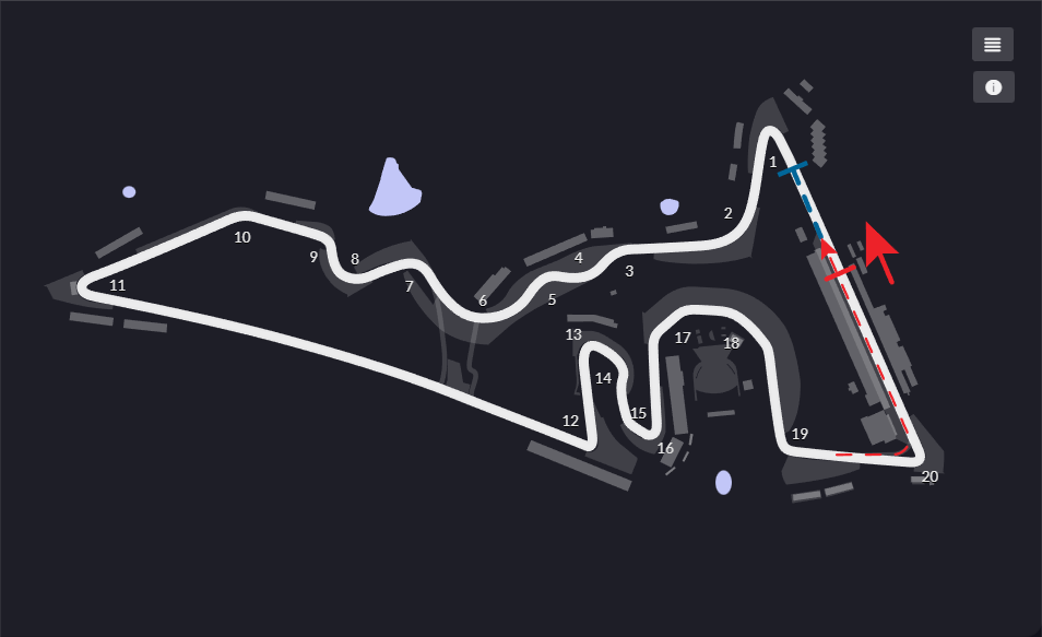 Circuit of the Americas Grand Prix track layout