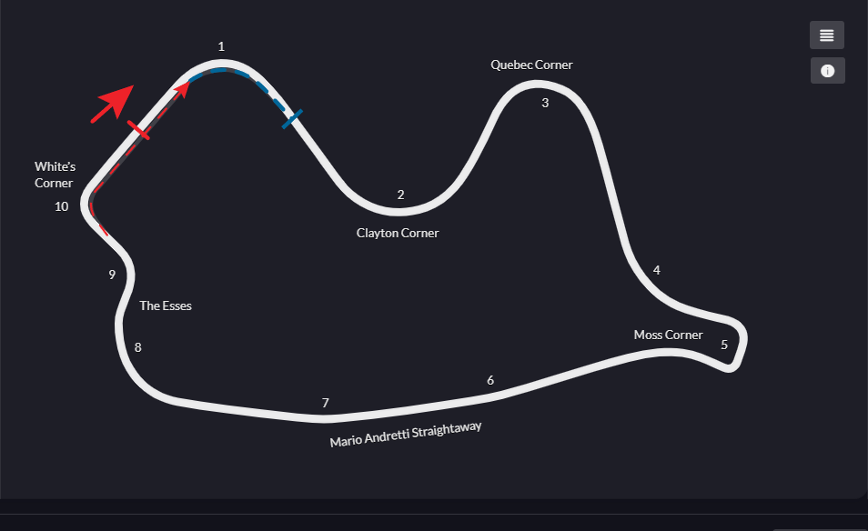 Canadian Tire Motorsport Park Grand Prix track layout