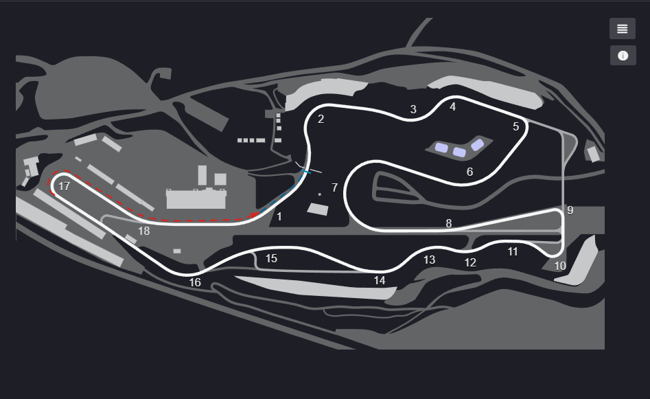 Sonoma Raceway Sportscar Alt track layout